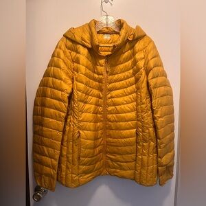 32 Degrees Women's Mustard Puffer Jacket